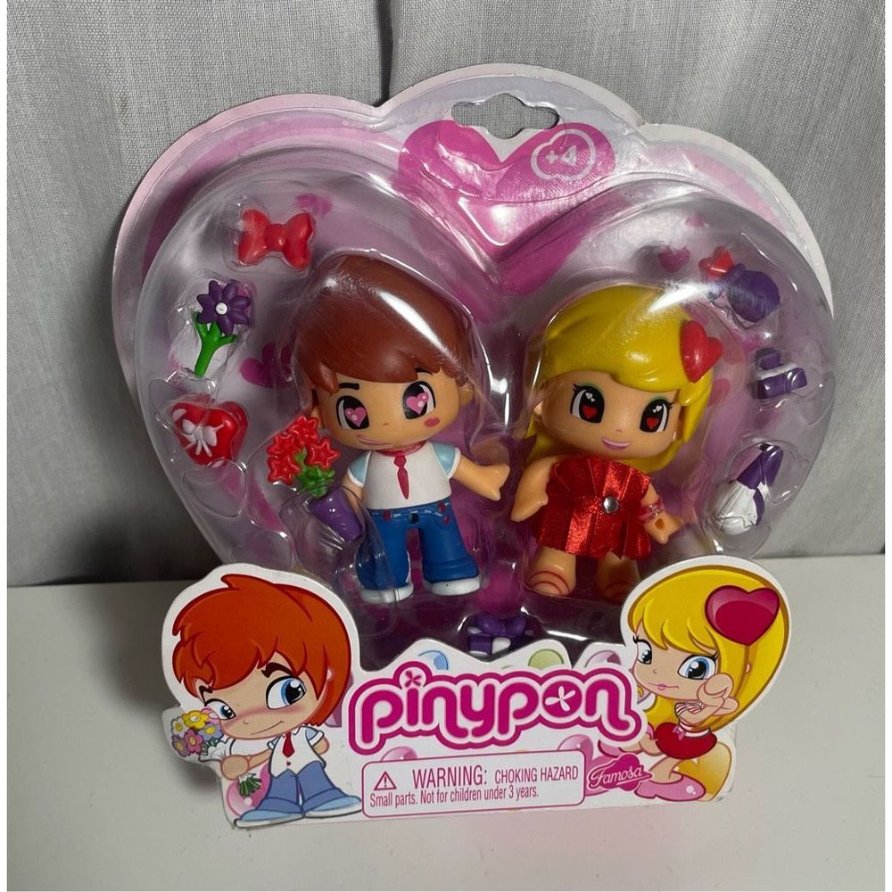 Anime Toy Set- Pinypon Famosa -Love Friends NEW 3” Figures+Extras